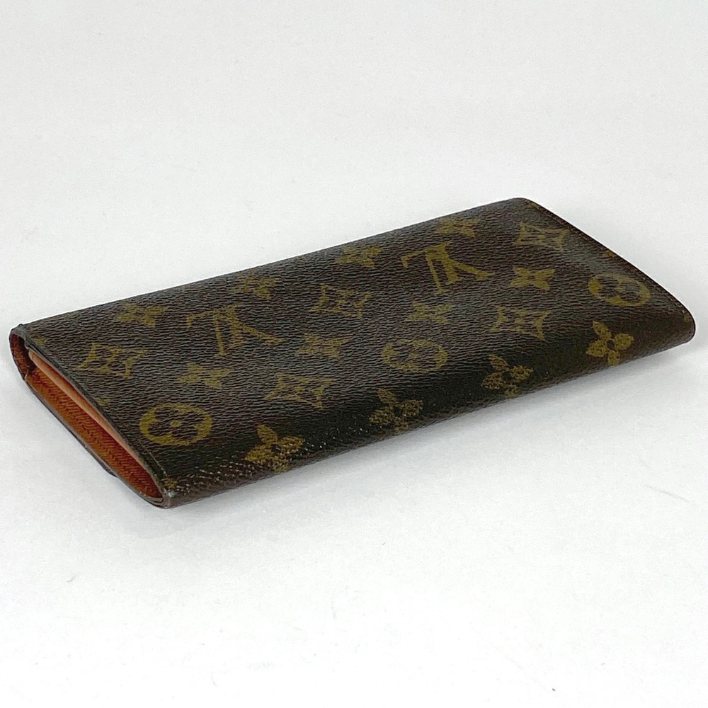 Louis Vuitton Credit Porte fold Billfold Bi Wallet Monnaie Wallet Long Black